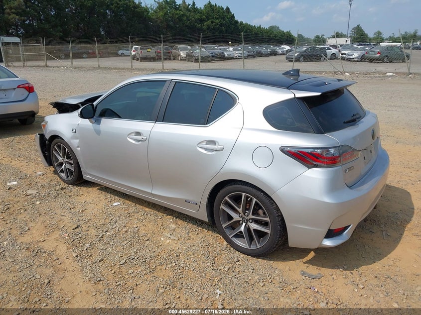 2015 Lexus Ct VIN JTHKD5BH6F2249234 IAAI salvage auction — FRONT END, Salvage Title, sold $1,350 on 2026-07-29 (photo 3)