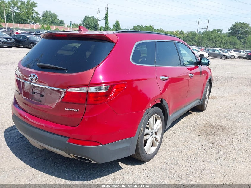 2015 Hyundai Santa fe VIN KM8SN4HF9FU106793 IAAI salvage auction — NORMAL WEAR, Clear (Pennsylvania), sold $1,225 on 2026-07-24 (photo 4)