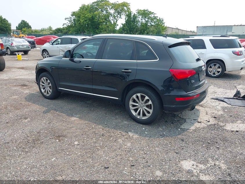 2016 Audi Q5 VIN WA1C2AFP5GA136785 IAAI salvage auction — FRONT END, Salvage (Pennsylvania), sold $450 on 2026-07-31 (photo 3)