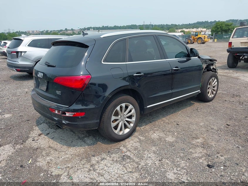 2016 Audi Q5 VIN WA1C2AFP5GA136785 IAAI salvage auction — FRONT END, Salvage (Pennsylvania), sold $450 on 2026-07-31 (photo 4)