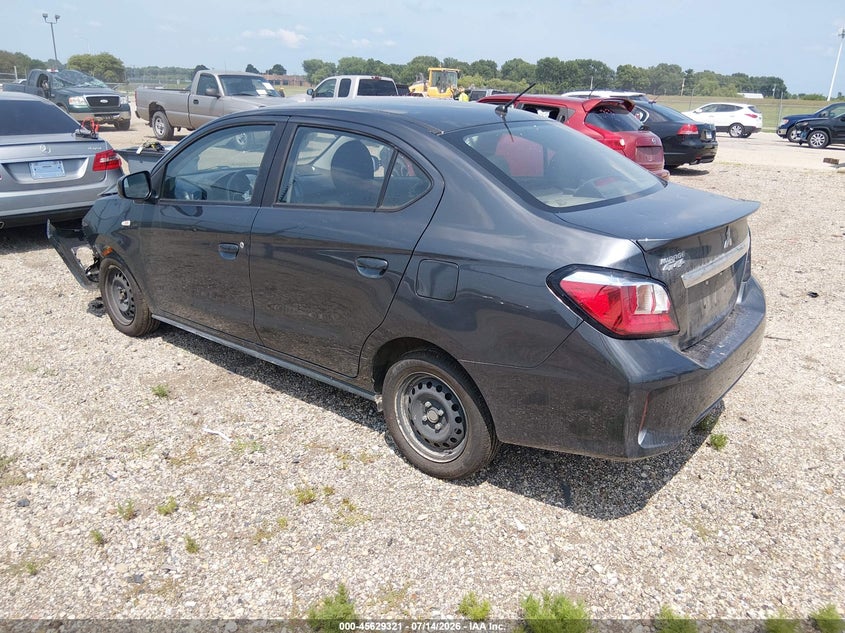 2024 Mitsubishi Mirage VIN ML32FUFJ4RHF00732 IAAI salvage auction — FRONT END, Salvage (Illinois), sold $1,500 on 2026-09-05 (photo 3)