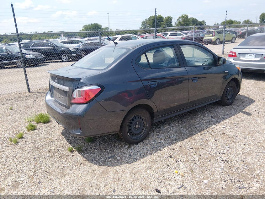 2024 Mitsubishi Mirage VIN ML32FUFJ4RHF00732 IAAI salvage auction — FRONT END, Salvage (Illinois), sold $1,500 on 2026-09-05 (photo 4)
