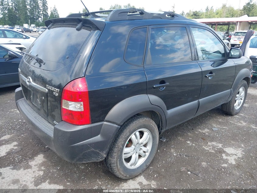 2006 Hyundai Tucson VIN KM8JN72D76U334229 IAAI salvage auction — NORMAL WEAR, Clear (Washington), sold $300 on 2026-07-22 (photo 4)