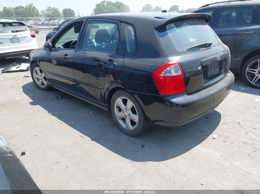2008 Kia Spectra VIN KNAFE161885019523 IAAI salvage auction — NORMAL WEAR, Clear-Dealer Only (North Carolina), sold $25 on 2026-07-29 (photo 3)