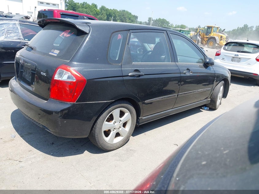 2008 Kia Spectra VIN KNAFE161885019523 IAAI salvage auction — NORMAL WEAR, Clear-Dealer Only (North Carolina), sold $25 on 2026-07-29 (photo 4)