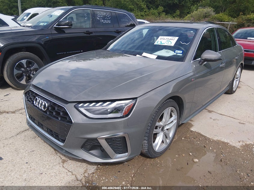 2024 Audi A4 VIN WAUEAAF4XRN015895 IAAI salvage auction — REAR END, Enterprise Vehicles Clear Only (Texas), sold $17,900 on 2026-07-27 (photo 2)