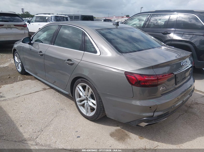 2024 Audi A4 VIN WAUEAAF4XRN015895 IAAI salvage auction — REAR END, Enterprise Vehicles Clear Only (Texas), sold $17,900 on 2026-07-27 (photo 3)