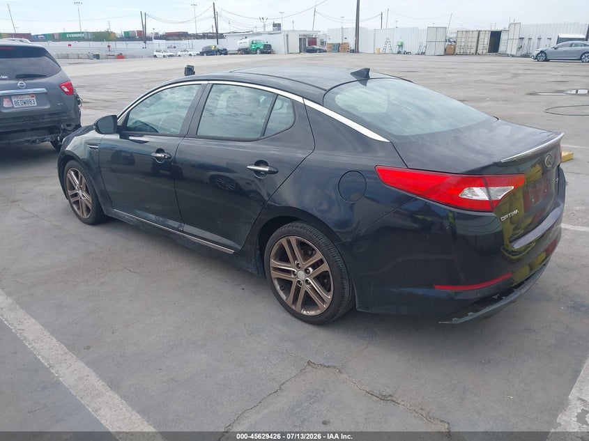 2013 Kia Optima VIN 5XXGR4A66DG205339 IAAI salvage auction — LEFT SIDE, Clear - Dealer Only (California), sold $300 on 2026-07-29 (photo 3)