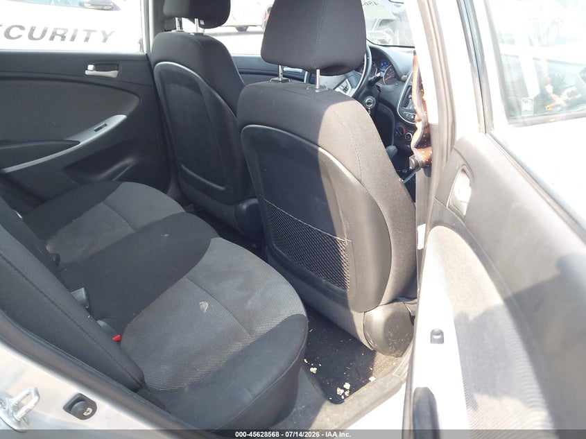 2012 Hyundai Accent VIN KMHCT5AE9CU043627 IAAI salvage auction — NORMAL WEAR, Clear (New York), sold $25 on 2026-07-28 (photo 8)