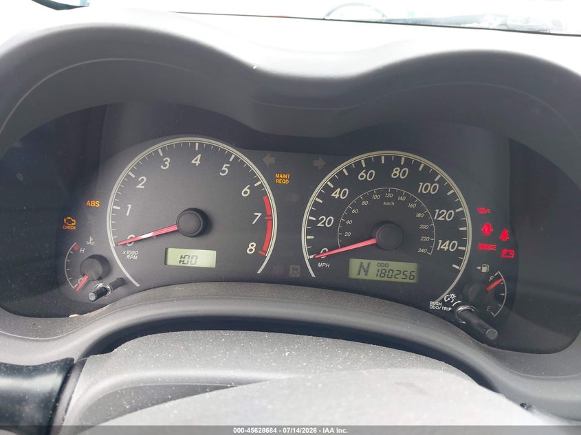 2009 Toyota Corolla VIN JTDBL40E499061279 IAAI salvage auction — NORMAL WEAR, Clear (Georgia), sold $1,150 on 2026-07-22 (photo 7)