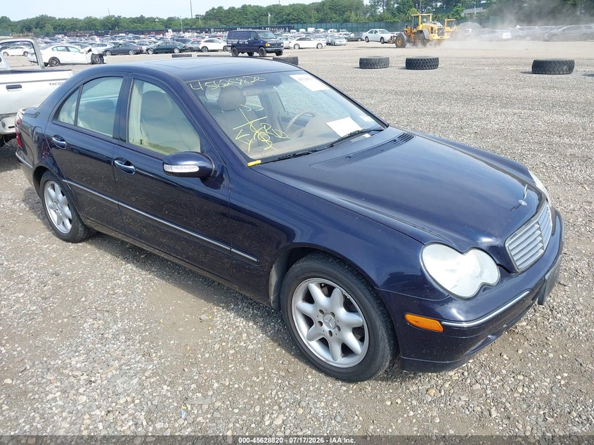 2003 Mercedes-benz C class VIN WDBRF81J93F430850 IAAI salvage auction — NORMAL WEAR, Clear (New York), sold $425 on 2026-07-28 (photo 1)