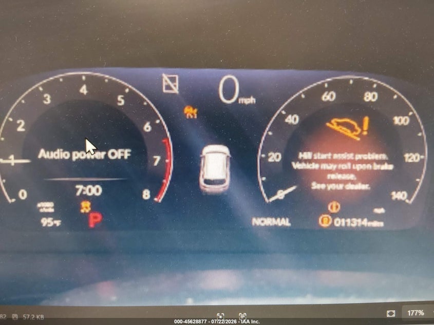 2026 Honda Pilot VIN 5FNYG2H33TB001710 IAAI salvage auction — WATER/FLOOD, Certificate Of Destruction (Louisiana), sold $2,550 on 2026-08-30 (photo 7)