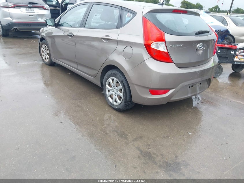 2013 Hyundai Accent VIN KMHCT5AE8DU131120 IAAI salvage auction — NORMAL WEAR, Original (Texas), sold $325 on 2026-07-28 (photo 3)