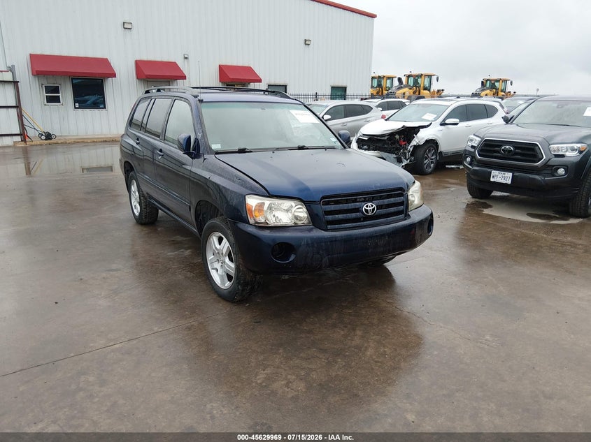2006 Toyota Highlander VIN JTEHD21A760043572 IAAI salvage auction — NORMAL WEAR, Original (Texas), sold $575 on 2026-07-28 (photo 1)