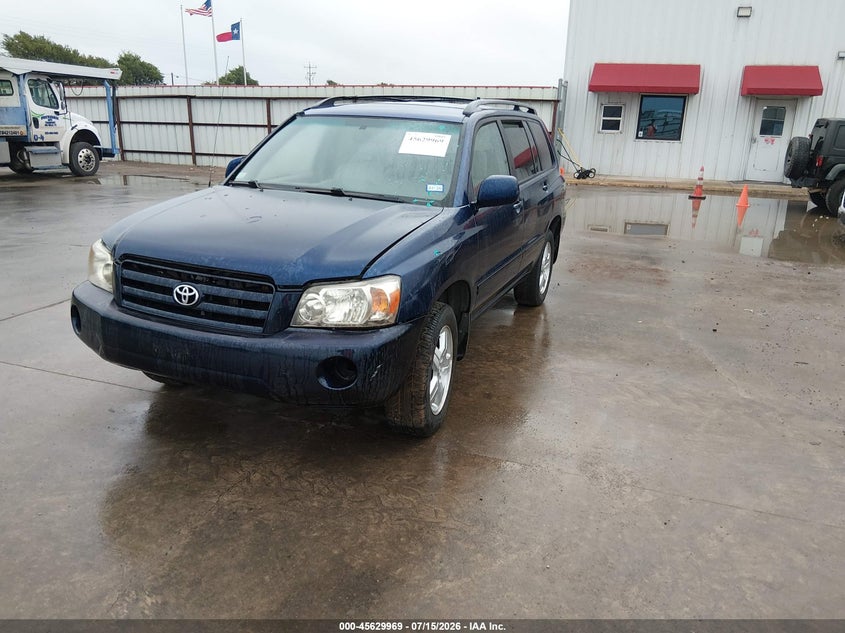 2006 Toyota Highlander VIN JTEHD21A760043572 IAAI salvage auction — NORMAL WEAR, Original (Texas), sold $575 on 2026-07-28 (photo 2)