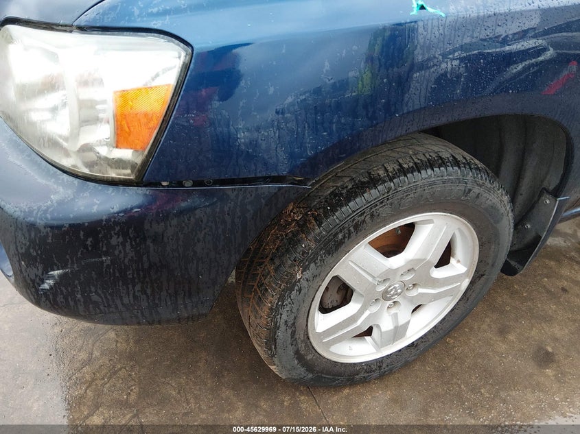 2006 Toyota Highlander VIN JTEHD21A760043572 IAAI salvage auction — NORMAL WEAR, Original (Texas), sold $575 on 2026-07-28 (photo 6)