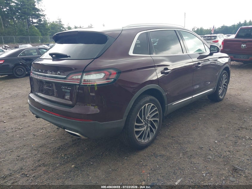 2020 Lincoln Nautilus VIN 2LMPJ8K91LBL00221 IAAI salvage auction — REAR END, Salvage (Massachusetts), sold $7,650 on 2026-08-21 (photo 4)