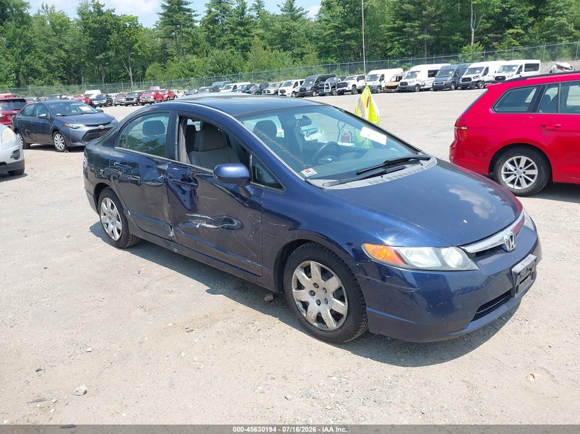 2006 Honda Civic VIN 1HGFA16546L108372 IAAI salvage auction — RIGHT SIDE, Clear (Massachusetts), sold $400 on 2026-07-23 (photo 1)