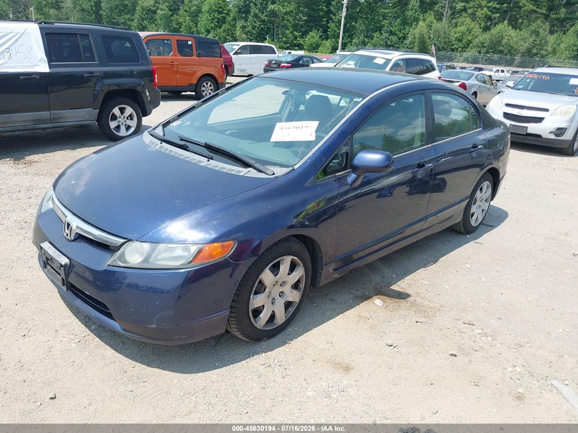 2006 Honda Civic VIN 1HGFA16546L108372 IAAI salvage auction — RIGHT SIDE, Clear (Massachusetts), sold $600 on 2026-07-24 (photo 2)