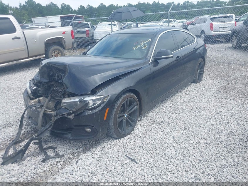 2019 BMW 4er VIN WBA4J1C56KBM12908 IAAI salvage auction — FRONT END, Salvage Title, sold $1,850 on 2026-08-20 (photo 2)