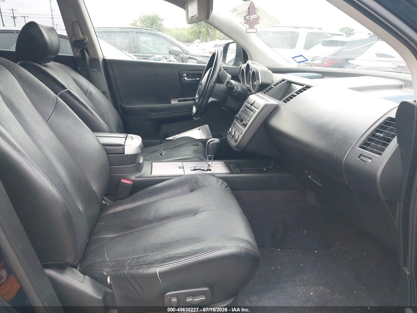 2007 Nissan Murano VIN JN8AZ08W27W634392 IAAI salvage auction — FRONT & REAR, Original (Texas), sold $350 on 2026-07-27 (photo 5)