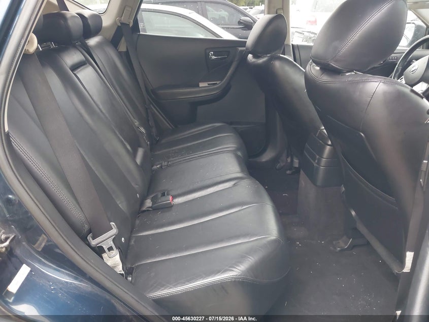 2007 Nissan Murano VIN JN8AZ08W27W634392 IAAI salvage auction — FRONT & REAR, Original (Texas), sold $350 on 2026-07-27 (photo 8)