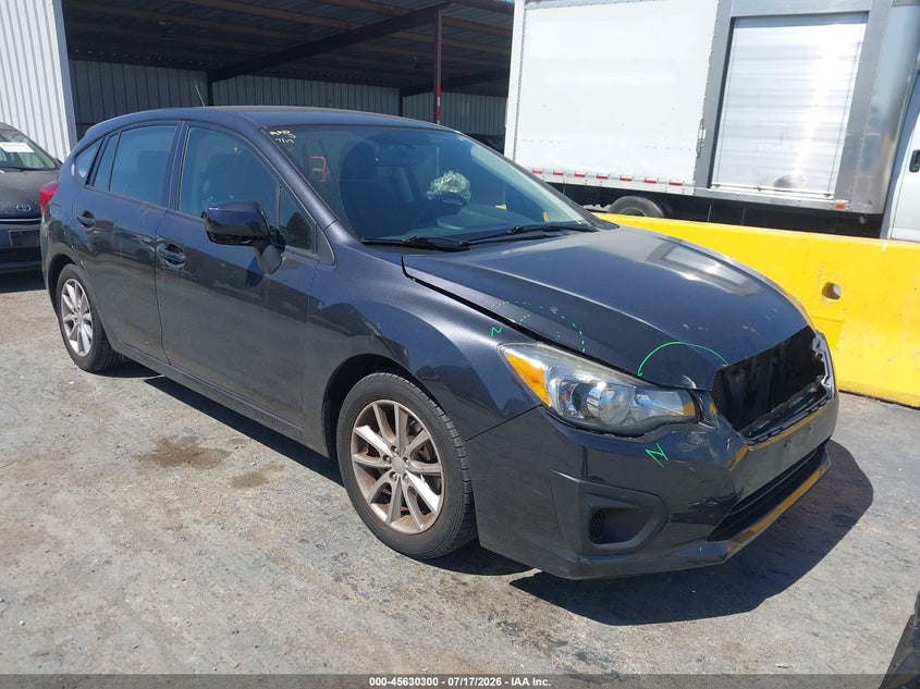 2013 Subaru Impreza VIN JF1GPAC62DH835434 IAAI salvage auction — FRONT END, Salvage (California), sold $25 on 2026-07-30 (photo 1)
