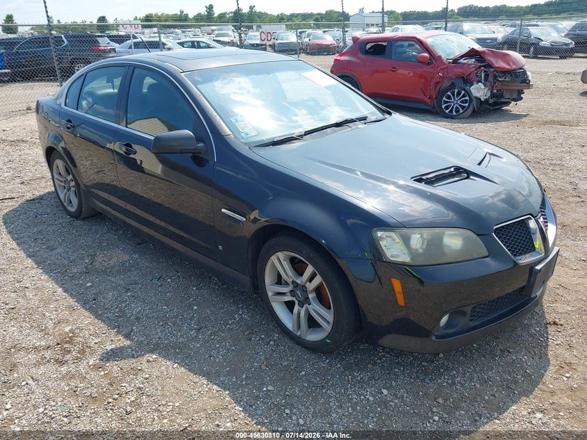 2008 Pontiac G8 VIN 6G2ER57768L149929 IAAI salvage auction — NORMAL WEAR, Clear (Illinois), sold $775 on 2026-07-29 (photo 1)