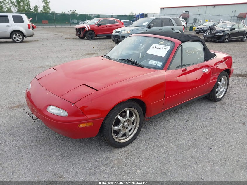 1992 Mazda Mx-5 miata VIN JM1NA3519N0304683 IAAI salvage auction — LEFT SIDE, Mv-907A (New York), sold $1,050 on 2026-07-28 (photo 2)