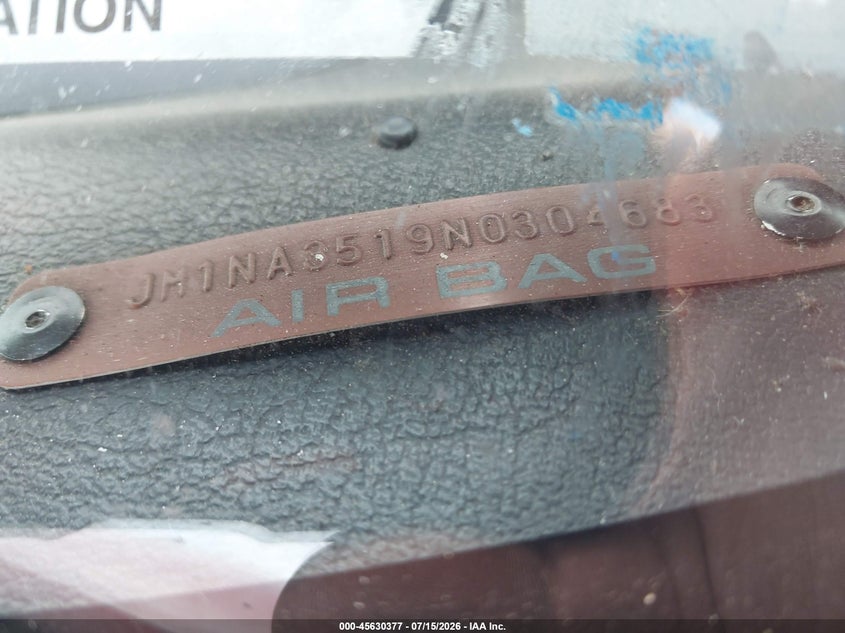 1992 Mazda Mx-5 miata VIN JM1NA3519N0304683 IAAI salvage auction — LEFT SIDE, Mv-907A (New York), sold $1,050 on 2026-07-28 (photo 9)