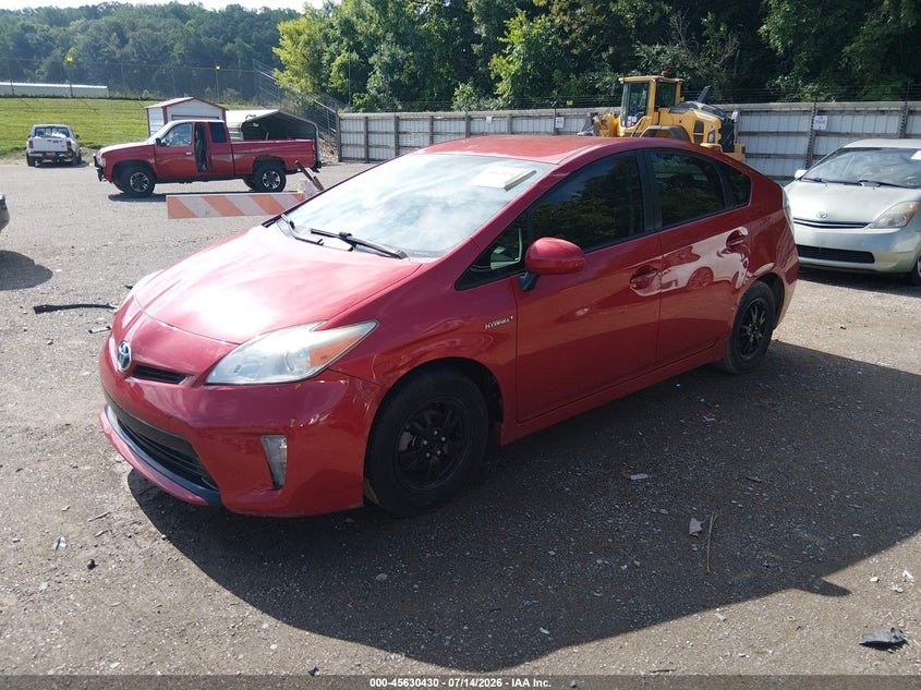 2014 Toyota Prius VIN JTDKN3DU9E0383162 IAAI salvage auction — NORMAL WEAR, Clear (South Carolina), sold $1,200 on 2026-07-29 (photo 2)