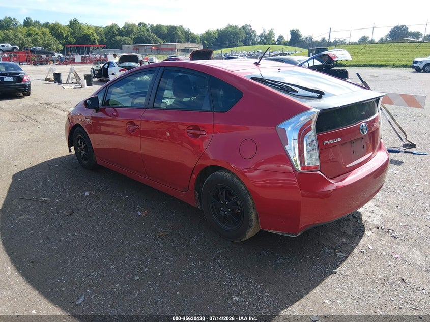 2014 Toyota Prius VIN JTDKN3DU9E0383162 IAAI salvage auction — NORMAL WEAR, Clear (South Carolina), sold $1,200 on 2026-07-29 (photo 3)
