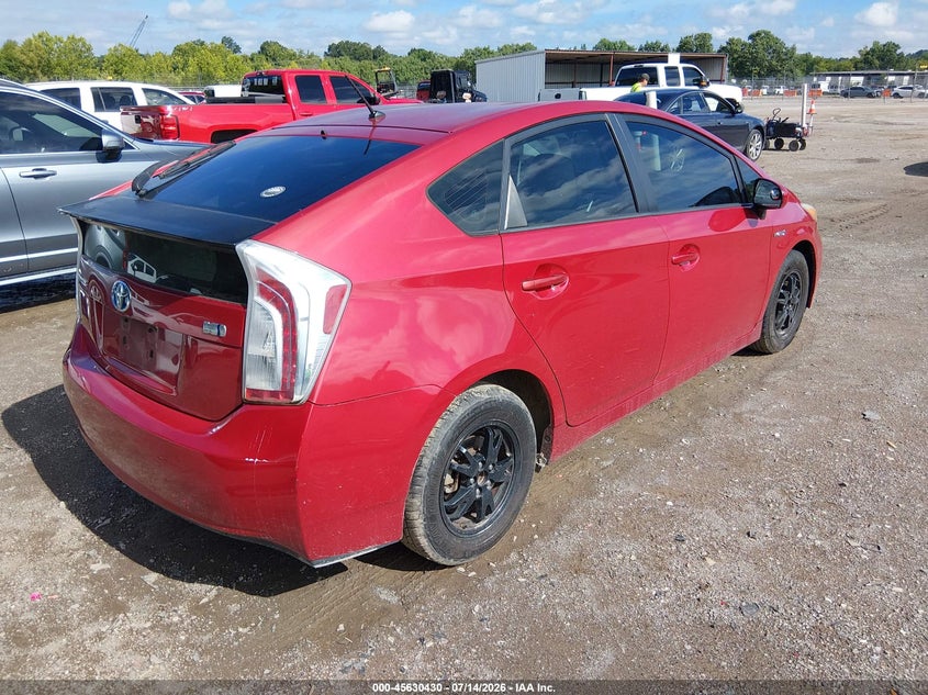 2014 Toyota Prius VIN JTDKN3DU9E0383162 IAAI salvage auction — NORMAL WEAR, Clear (South Carolina), sold $1,200 on 2026-07-29 (photo 4)