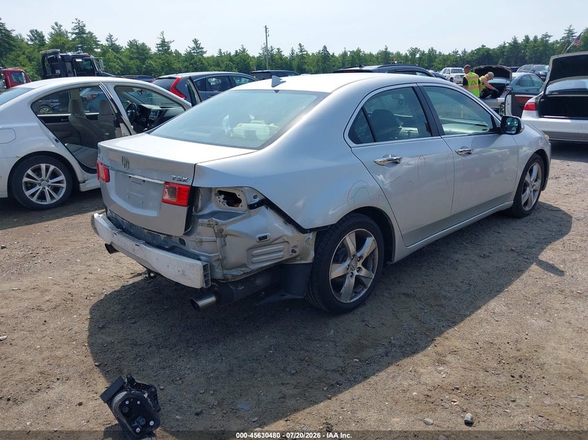 2012 Acura Tsx VIN JH4CU2F47CC011781 IAAI salvage auction — FRONT & REAR, Clear (Massachusetts), sold $1,650 on 2026-07-23 (photo 4)