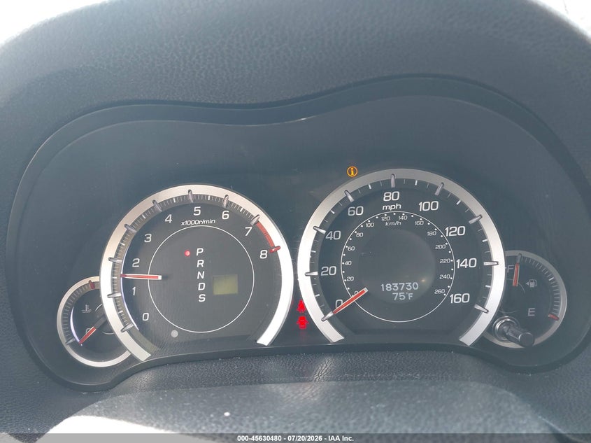 2012 Acura Tsx VIN JH4CU2F47CC011781 IAAI salvage auction — FRONT & REAR, Clear (Massachusetts), sold $1,650 on 2026-07-23 (photo 7)