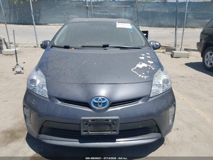 2013 Toyota Prius VIN JTDKN3DU9D1715903 IAAI salvage auction — UNKNOWN, Clear - Dealer Only (California), sold $2,150 on 2026-07-22 (photo 6)