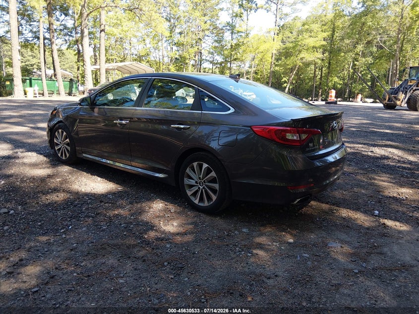 2017 Hyundai Sonata VIN 5NPE34AF0HH510838 IAAI salvage auction — LEFT FRONT, Salvage Title, sold $2,000 on 2026-07-25 (photo 3)