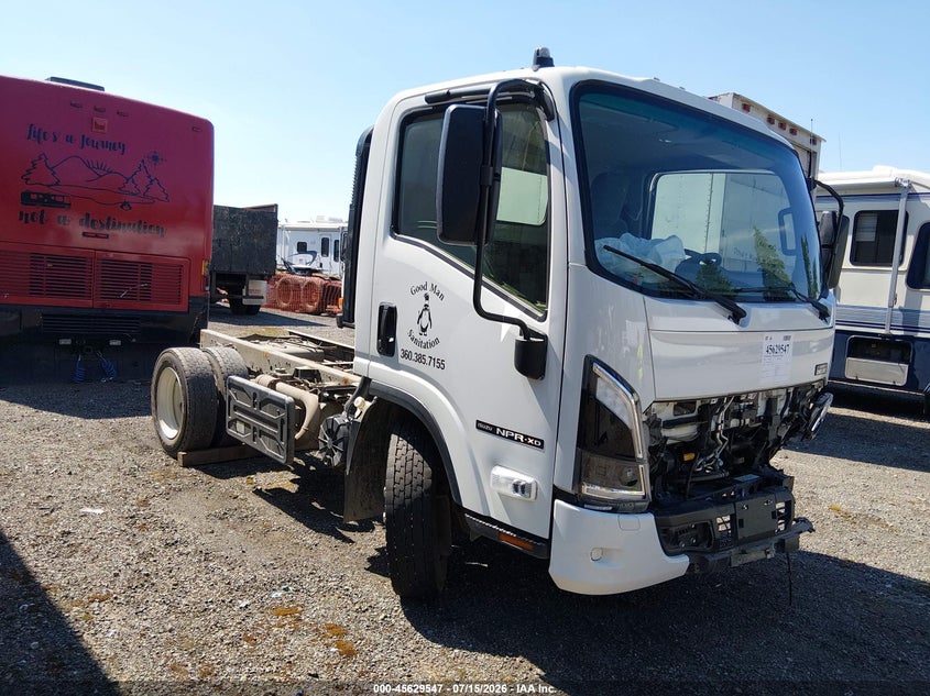 2025 Isuzu Npr VIN JALC4W166S7K00414 IAAI salvage auction — FRONT END, Bill Of Sale (Washington), sold $1,100 on 2026-07-29 (photo 1)