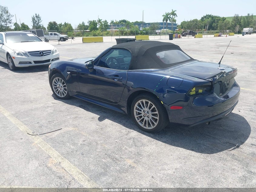2018 Fiat 124 spider VIN JC1NFAEK1J0135961 IAAI salvage auction — REAR END, Salvage Title, sold $3,350 on 2026-08-09 (photo 3)