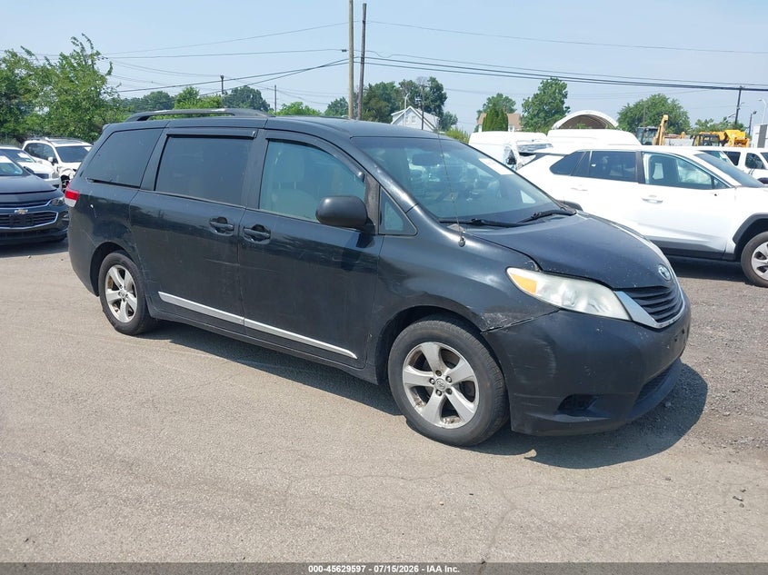 2011 Toyota Sienna VIN 5TDKK3DC9BS161858 IAAI salvage auction — FRONT END, Clear (New York), sold $2,000 on 2026-07-27 (photo 1)