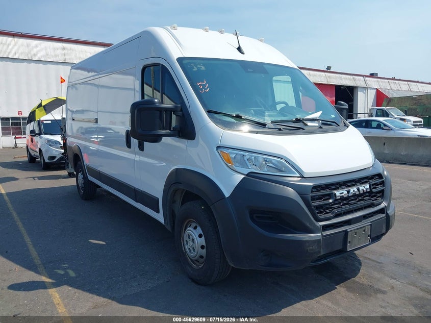 2023 Ram Promaster 2500 VIN 3C6LRVDG4PE577761 IAAI salvage auction — FRONT END, Enterprise Vehicles Clear Only (Oregon), sold $18,775 on 2026-07-22 (photo 1)