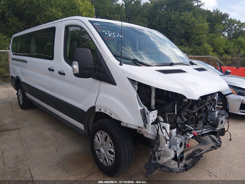 2025 Ford Transit VIN 1FBAX2Y83SKA63806 IAAI salvage auction — FRONT END, Enterprise Vehicles Clear Only (Texas), sold $21,800 on 2026-07-29 (photo 1)