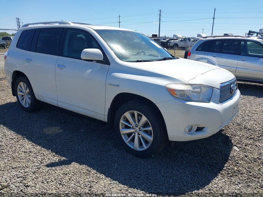 2008 Toyota Highlander hybrid VIN JTEEW44A982007720 IAAI salvage auction — NORMAL WEAR, Peddle Clear Public-Restricted (Oregon), sold $2,900 on 2026-07-20 (photo 1)
