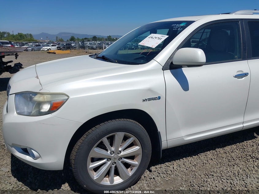 2008 Toyota Highlander hybrid VIN JTEEW44A982007720 IAAI salvage auction — NORMAL WEAR, Peddle Clear Public-Restricted (Oregon), sold $2,900 on 2026-07-20 (photo 6)
