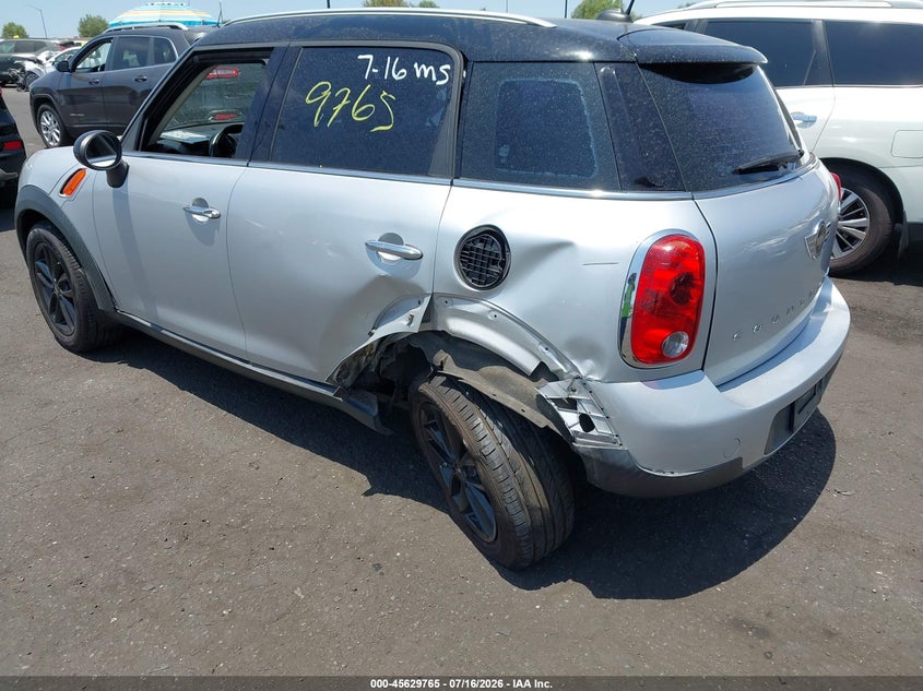 2015 Mini Countryman VIN WMWZB3C59FWR43503 IAAI salvage auction — LEFT REAR, Salvage Title, sold $875 on 2026-08-07 (photo 3)