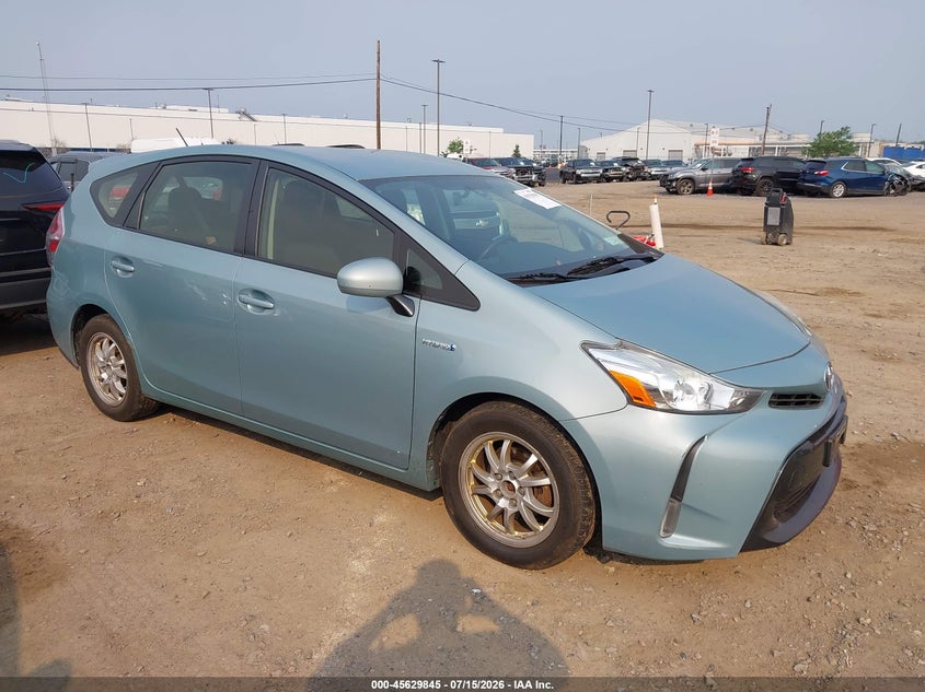 2015 Toyota Prius v VIN JTDZN3EU1FJ021741 IAAI salvage auction — LEFT FRONT, Salvage Title, sold $2,750 on 2026-08-01 (photo 1)
