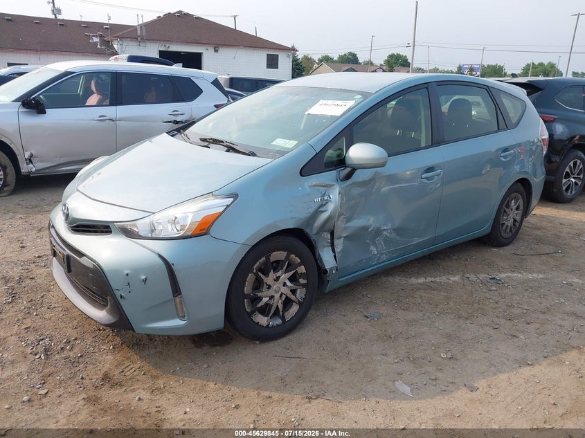 2015 Toyota Prius v VIN JTDZN3EU1FJ021741 IAAI salvage auction — LEFT FRONT, Salvage Title, sold $2,750 on 2026-08-01 (photo 2)