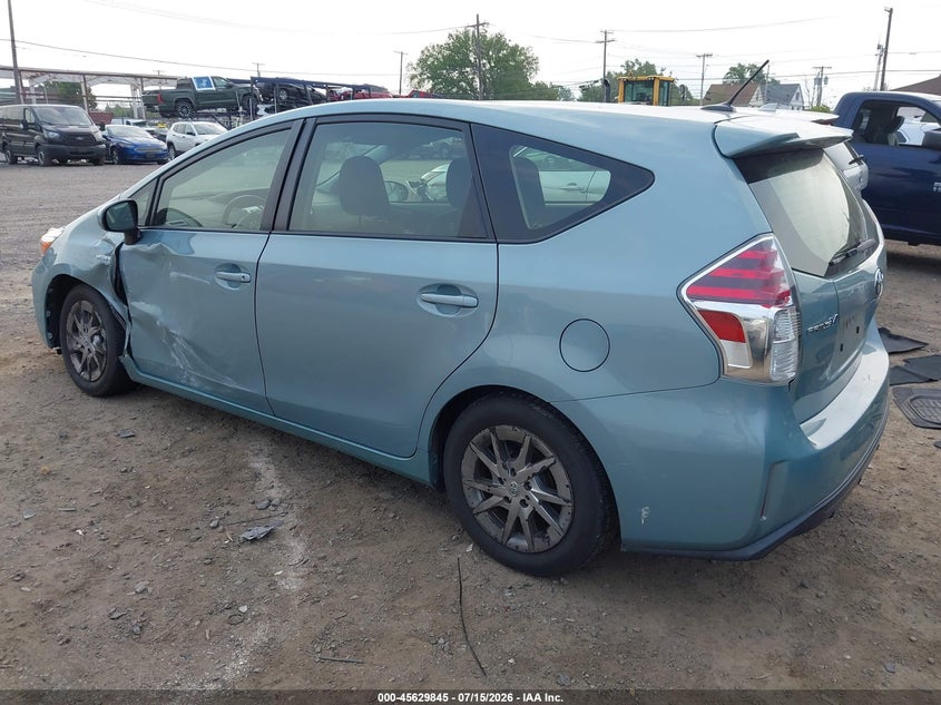 2015 Toyota Prius v VIN JTDZN3EU1FJ021741 IAAI salvage auction — LEFT FRONT, Salvage Title, sold $2,750 on 2026-08-01 (photo 3)