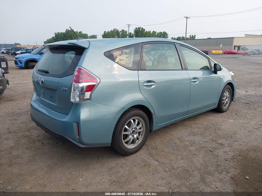 2015 Toyota Prius v VIN JTDZN3EU1FJ021741 IAAI salvage auction — LEFT FRONT, Salvage Title, sold $2,750 on 2026-08-01 (photo 4)