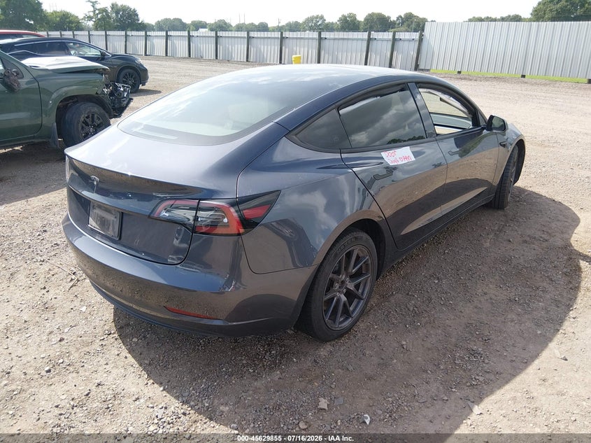 2023 Tesla Model 3 VIN 5YJ3E1EA8PF691778 IAAI salvage auction — LEFT FRONT, Salvage Title, sold $8,000 on 2026-08-26 (photo 4)